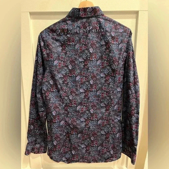 Men’s Express Floral Dress Shirt - Picture 3 of 3